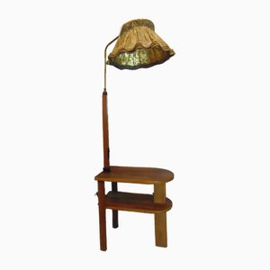 Lampadaire Art Déco en Bois, 1920s