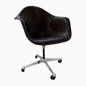 Height Adjustable Seal Brown Desk Chair by Charles & Ray Eames for Herman Miller, 1970s