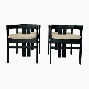 Vintage Italian Pigreco Dining Chairs by Tobia & Afra Scarpa, 1970, Set of 4
