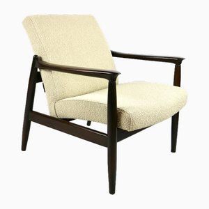 Beige Boucle GFM-64 Armchair attributed to Edmund Homa, 1970s