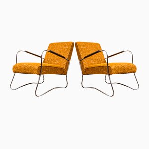 Bauhaus Style Armchairs from Wschod, 1950s, Set of 2