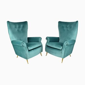 Set of Mid-Century Italian Armchairs by Isa Bergamo, 1950s