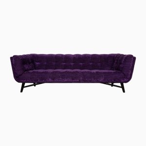 Violettes Sofa mit Stoffprofil von Roche Bobois