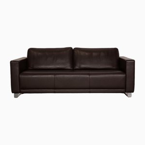 Dark Brown Leather Ego 3-Seater Sofa from Rolf Benz
