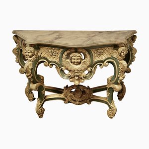 French Baroque Console Table, 1860