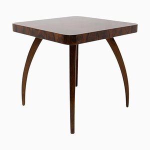 Walnut Spider Table H 259 attributed to Jindřich Halabala, 1950s