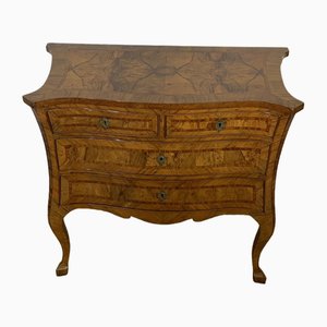 Louis XV Inlaid Tuscan Crossbow Chest of Drawers