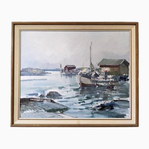 Early Morning, 1950s, Oil on Canvas, Framed