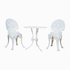 Victorian Aluminium Garden Chairs, 1950s, Set of 3