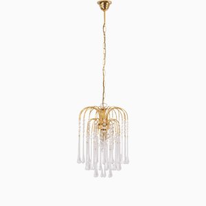 Vintage Rain Chandelier with Drops in Crystal Murano Glass, 2000s