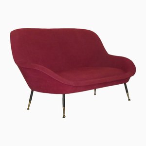 Modernes italienisches 3-Sitzer Sofa aus Wolle, 1950er