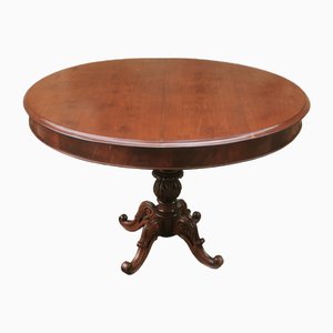 Vintage Mahogany Tilting Dining Table