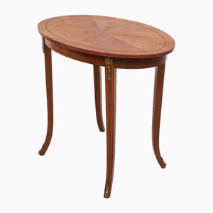 Antique Oval France Center Table, 1870s