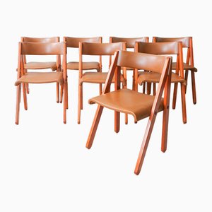 Model Norway Dining Chairs by Gastão Martins Machado for Móveis Olaio, 1978, Set of 8
