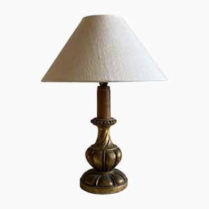 Florentine Gilt Wood Lamp, 1930s