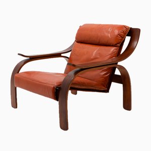 Woodline Lounge Chair by Zanuso for Arflex, 1960s