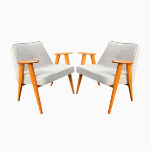 366 Sessel von Jozef Marian Chierowski, 1960, 2er Set