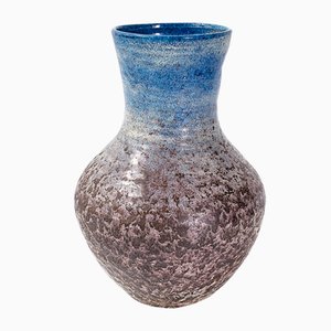 Französische Vintage Accolay Vase aus Keramik, 1960er
