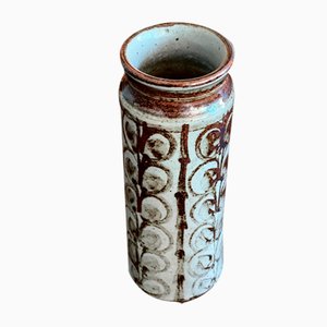 Dänische Keramikvase von L. Hjorth