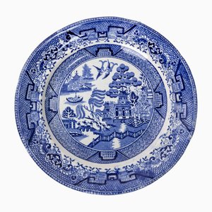 Chinese Style Faience Plates from Staffordshire, England, 19th Century, Set of 12