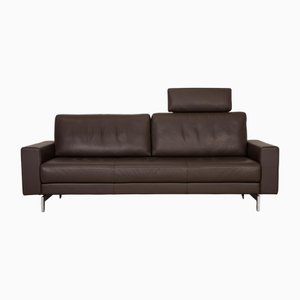Vida 3-Seater Leather Sofa in Brown by Rolf Benz