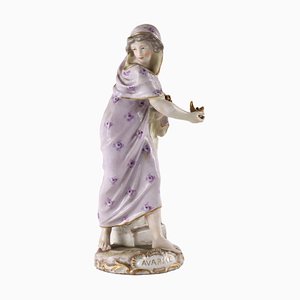 Allegory of Avarice Porcelain Figure