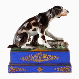 Tappo in porcellana con cane da caccia