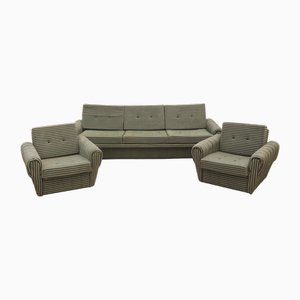 Vintage Ostblock Wohnzimmer Set, Ehemalige Tschechoslowakei, 1980er, 3er Set