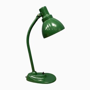 Lámpara de escritorio Bauhaus en verde, años 30