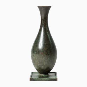 Vase Scandinave en Bronze de GAB, 1930s