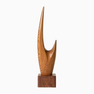 Pine and Teak Sculpture by Johnny Matsson, 1962
