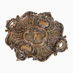 Neoclassical Style Bronze Cupid Dish