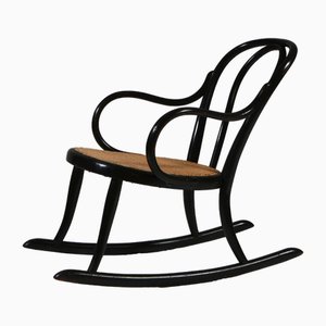 Bentwood Ebonised Rocking Chair from Thonet, 1890s