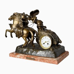 Antique Clock in Roman Race of X. Raphanel, 1800s