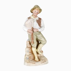 Figurine Antique en Porcelaine de Gebrüder Heumann, Début du 20ème Siècle
