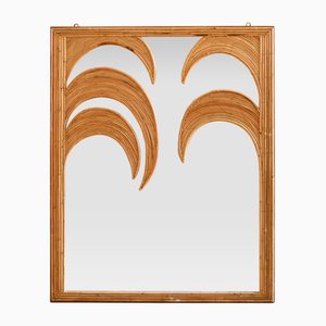Vintage Mirror in Bamboo, 1950