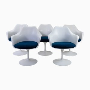 Poltrone Tulip di Eero Saarinen per Knoll International, anni '70, set di 5