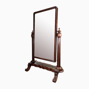 Large Victorian Cheval Dressing Mirror