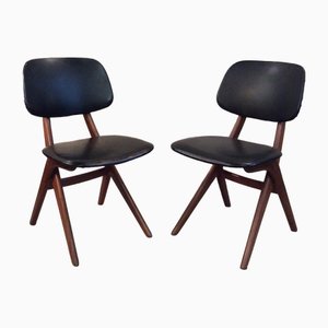 Scissor Chairs by Teeffelen for Webe, 1960s, Set of 2