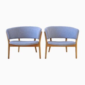 Danish Lounge Armchairs by Nanna Ditzel for Søren Willadsen Furniture Factory, 1952, Set of 2