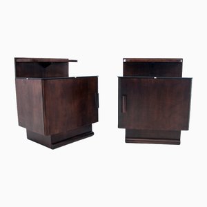 Mid-Century Bedside Tables, Poland, 1950s, Set of 2