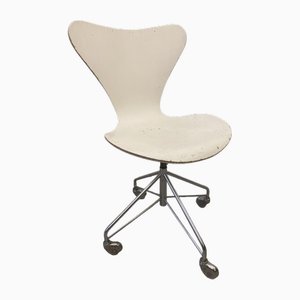 Silla giratoria modelo 3117 de Arne Jacobsen para Fritz Hansen, Dinamarca, años 60