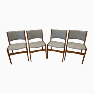 Teak Model 89 Dining Chairs by Erik Buch for Anderstrup Møbelfabrik, Denmark, 1960s, Set of 4