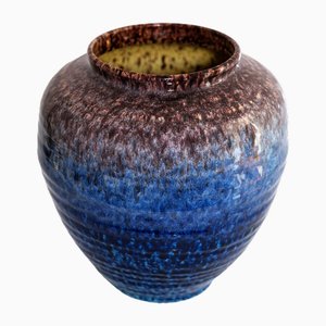 Vaso in ceramica di Accolay, Francia, anni '60