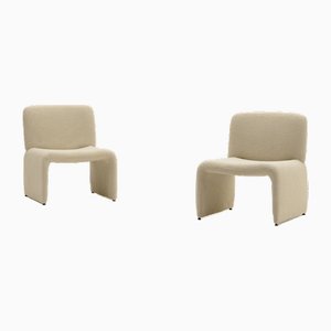 Teddy Lounge Chairs, Italy, 1970s, Set of 2