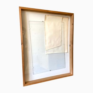 Pietro Coletta, Composition Abstraite, Technique Mixte sur Carton, 1980s, Encadré