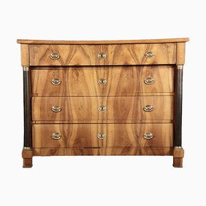 Antique Empire Writing Chest of Drawers in Walnut, 1810s