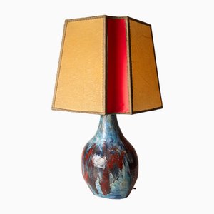 Vintage Brutalist Ceramic Table Lamp from Suter Keramik, 1970s