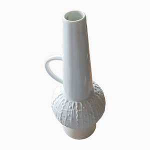 Vase Space Age en Porcelaine Blanche de Royal Kpm, 1970s