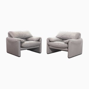 Set of 3250 Armchairs by Vico Magistretti for Cassina, 1970s